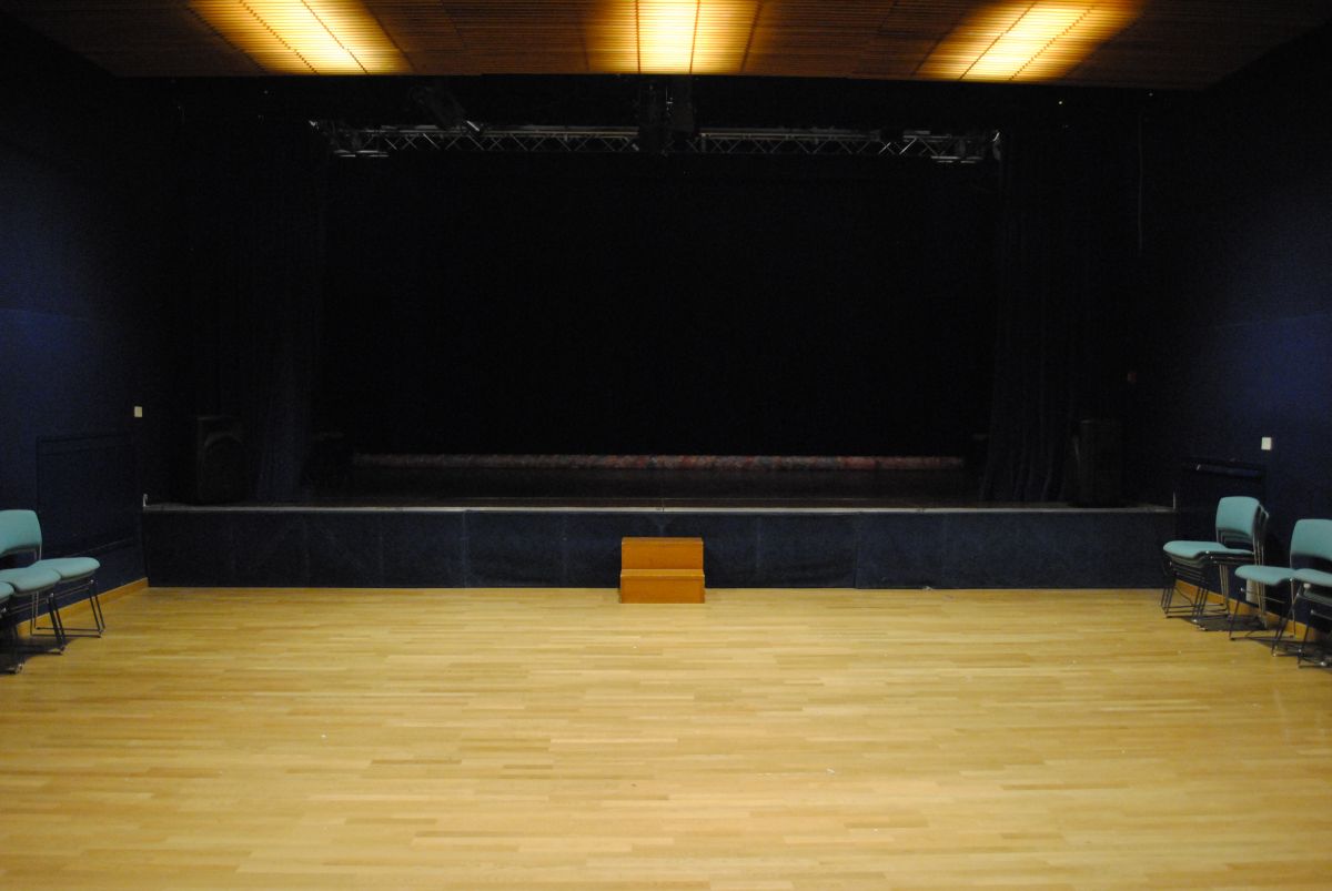 SUPERCINEMA DI MONTERONI D' ARBIA
La casa di Straligut Teatro a Monteroni d'Arbia. Una sala polivalente da 100 posti, con sedie in platea e palco (8m per 5 per 3.70 di altezza)